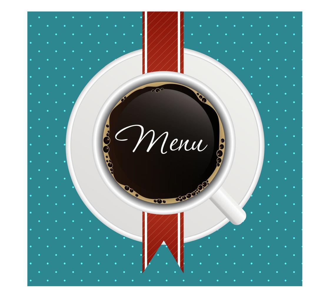 The concept of coffeehouse menu. vector