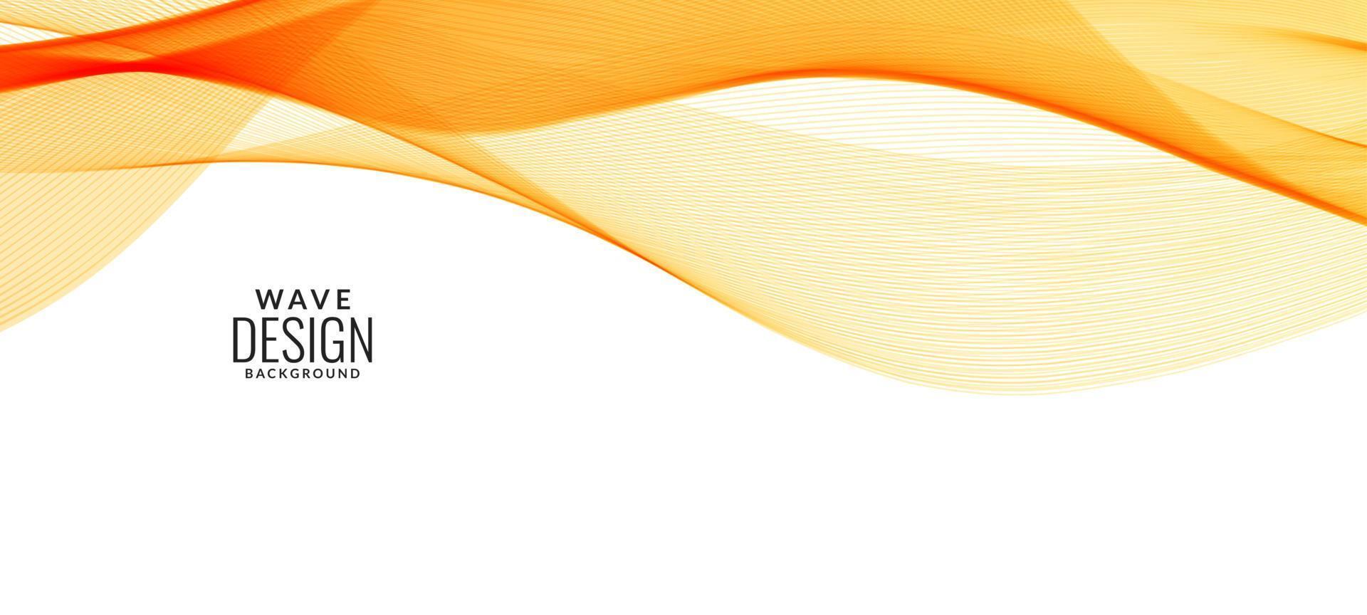 Abstract stylish color wave background vector