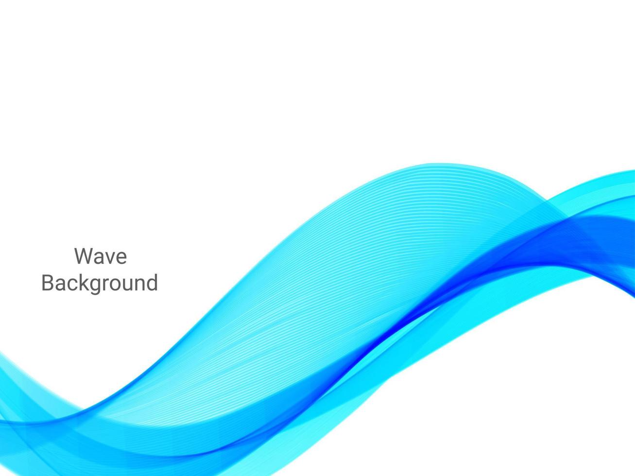 Abstract stylish decorative blue curve pattern wave background vector