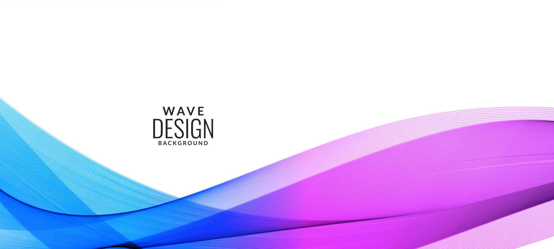 Abstract color flowing wave pattern background vector