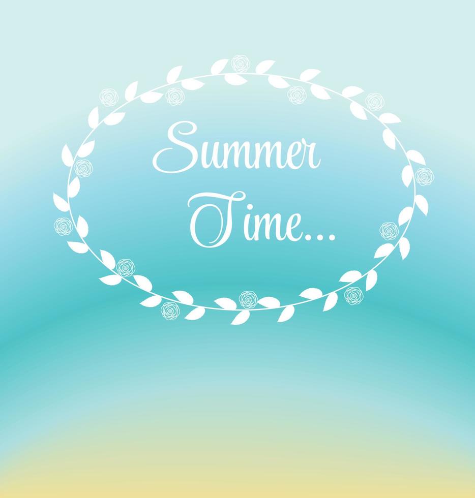 cartel de vacaciones de verano ilustración vectorial vector