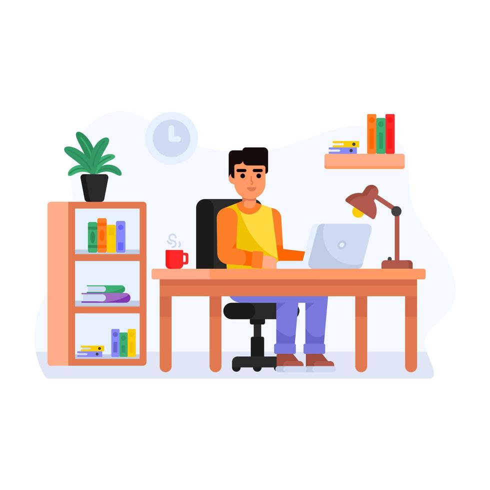 Workplace and Office vector