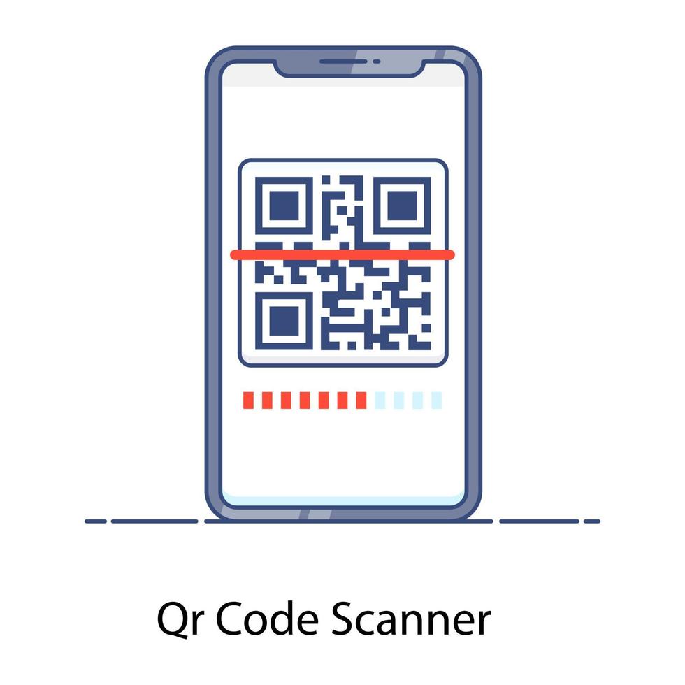 código de escáner qr vector