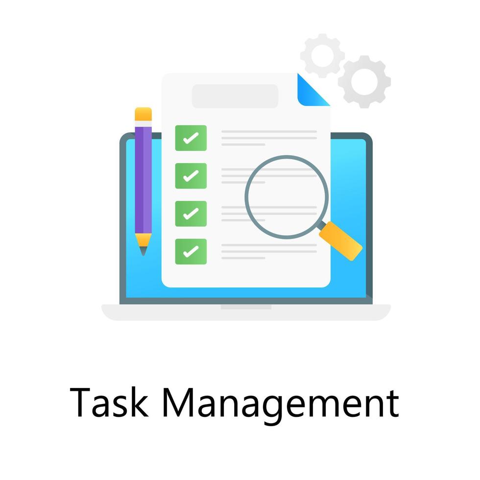 Task Management and Checklist vector