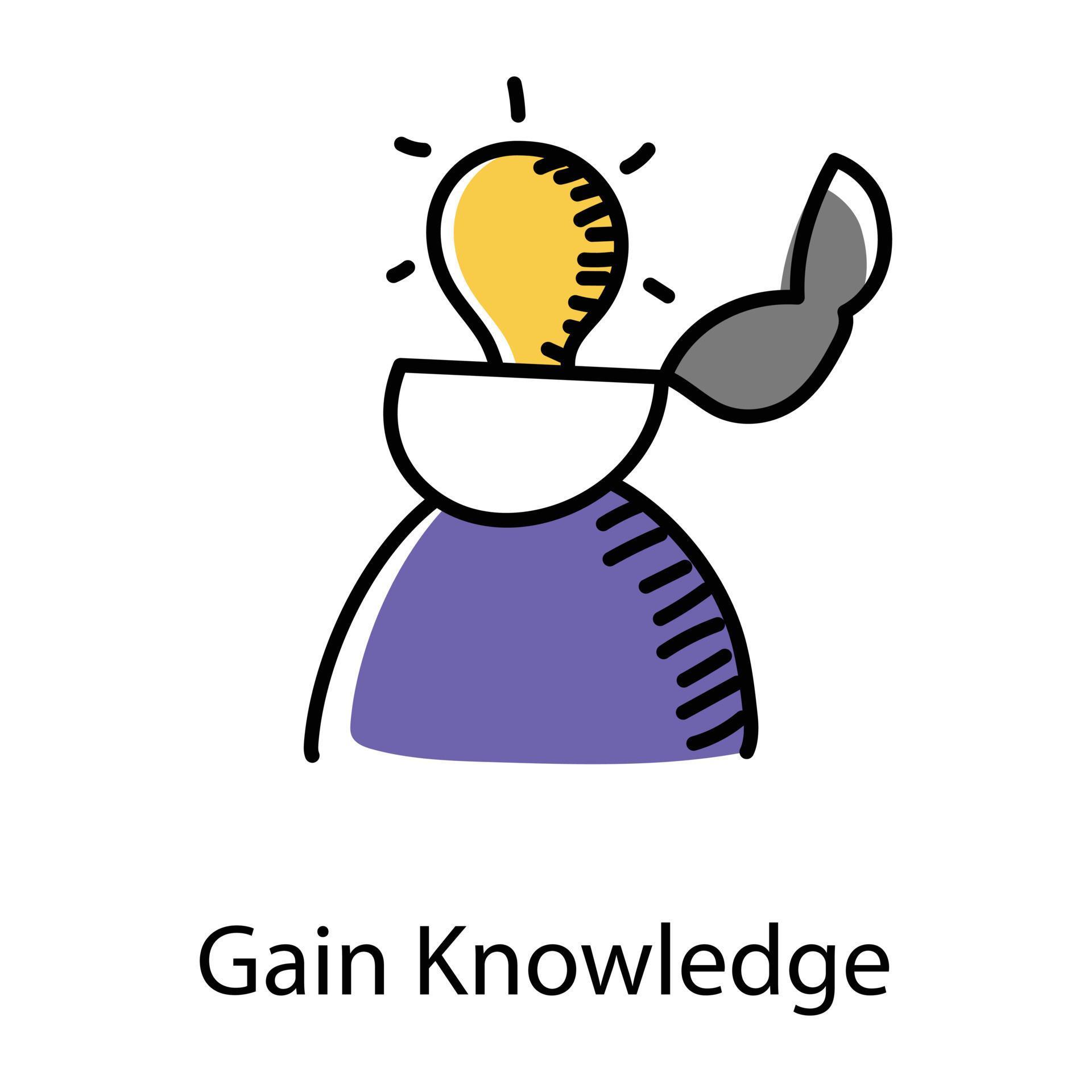 Gain Knowledge and Lesson 3621995 Vector Art at Vecteezy
