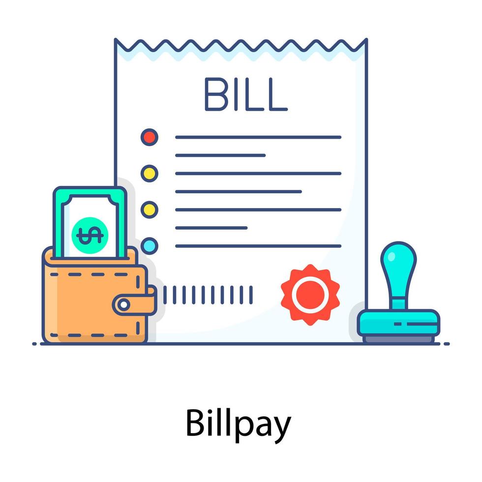 Billpay and Invoice vector