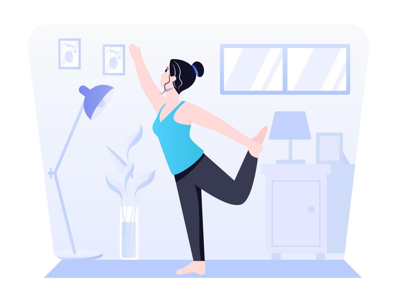 Dance Yoga Exercise vector
