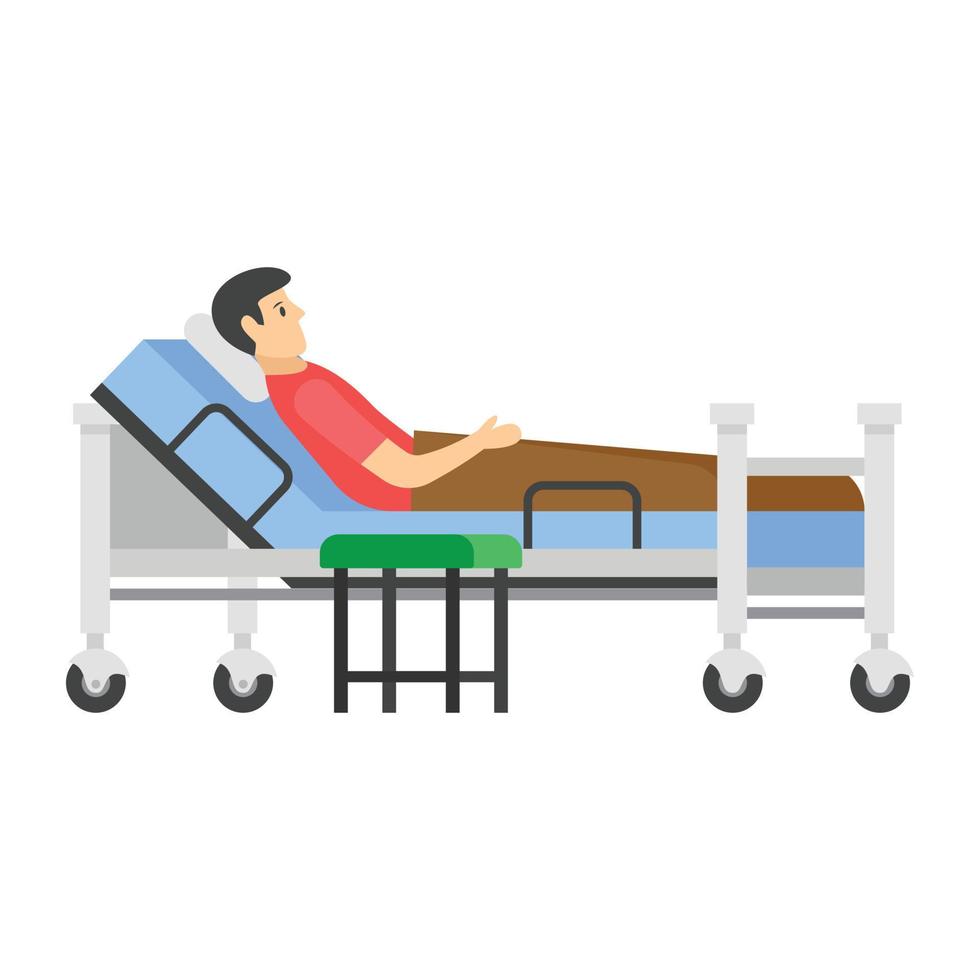 Medical  Patient Bed vector