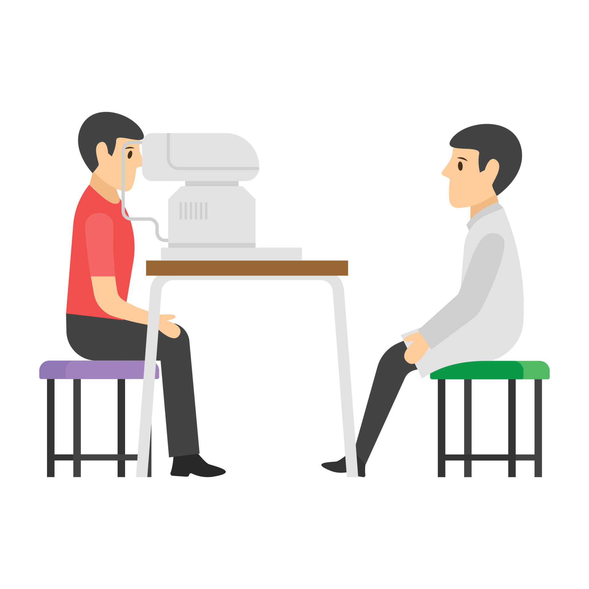 Eye Test Machine 3622040 Vector Art at Vecteezy