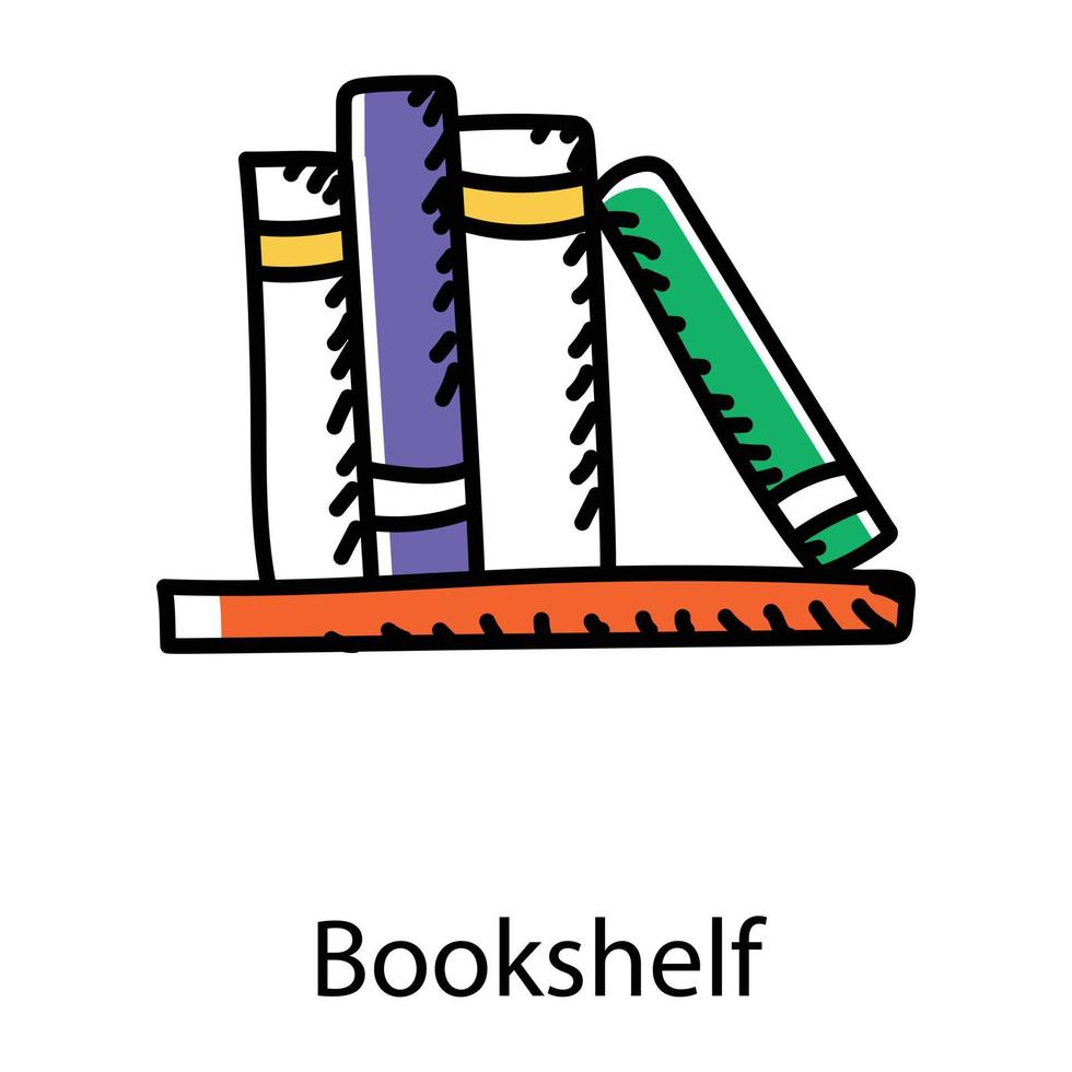 Bookshelf and Stand vector