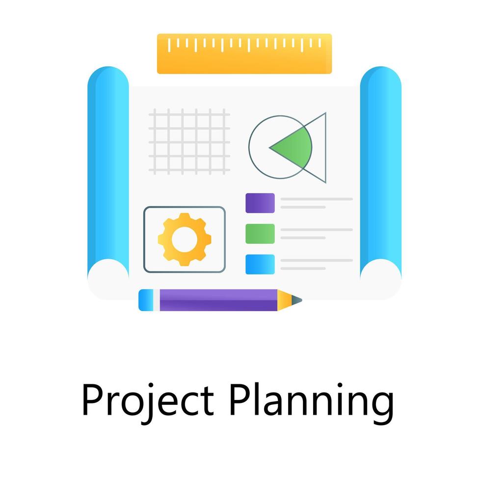 Project Content  Planning vector