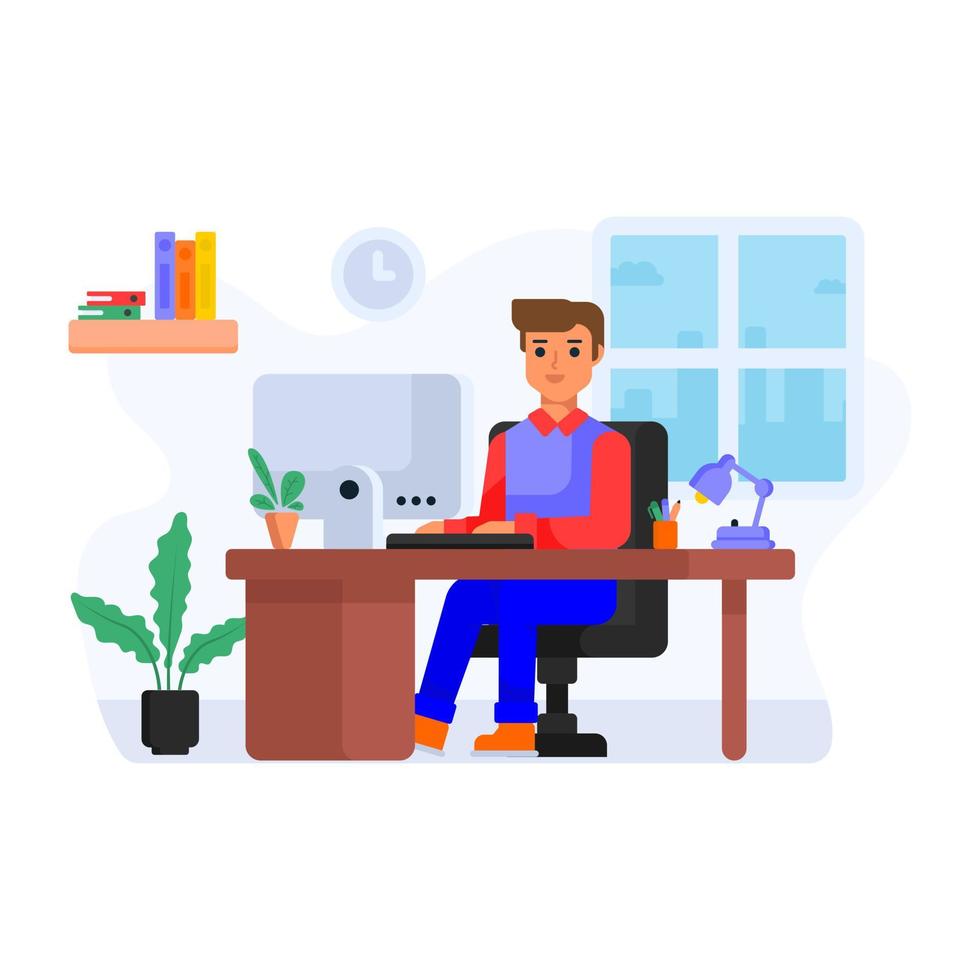 Working Desk and  Table vector