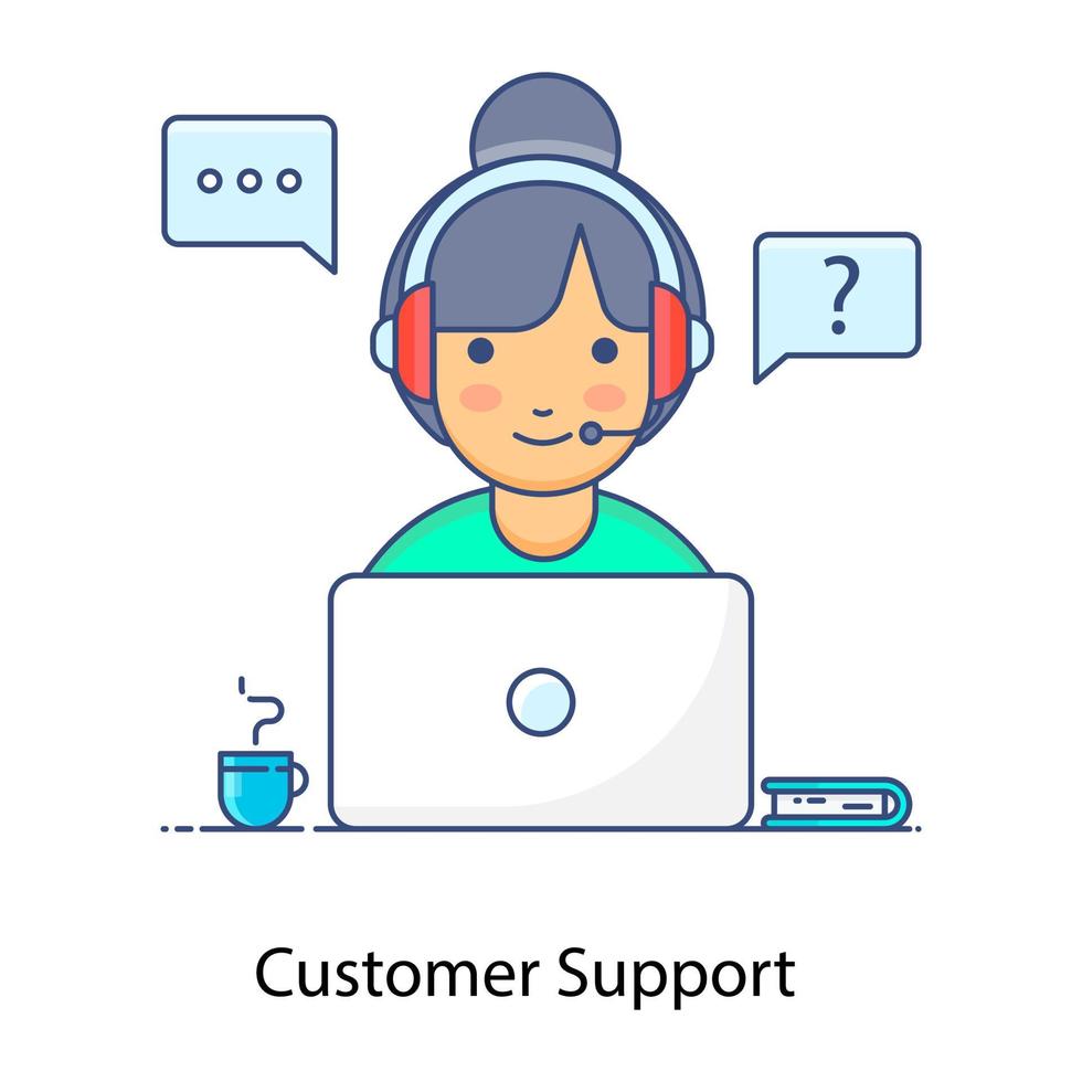 Customer Support Center vector