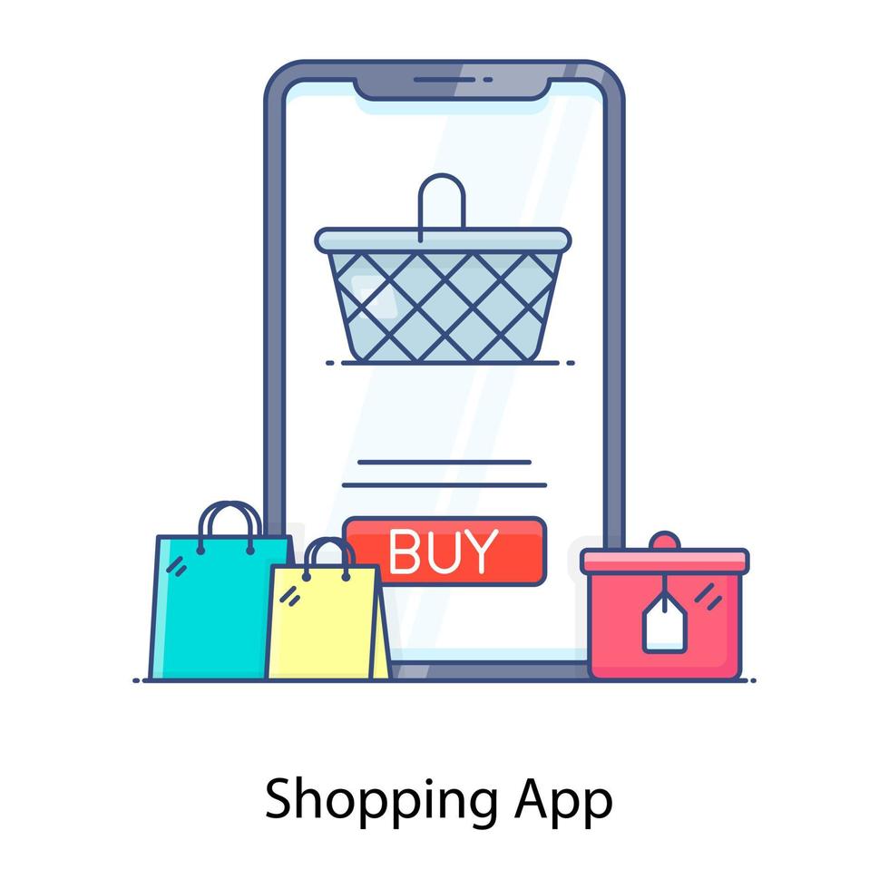 Shopping App and Banking vector