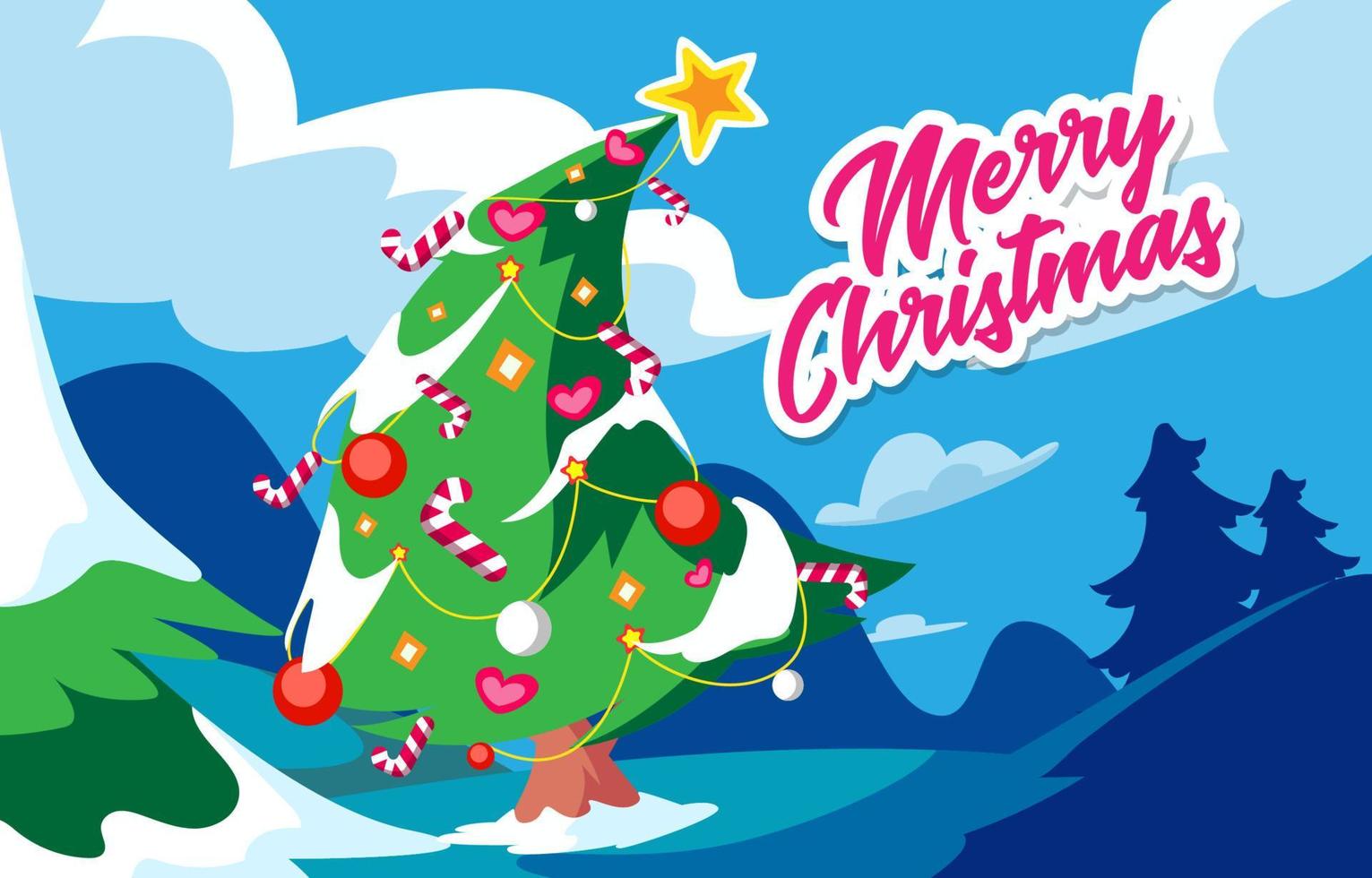 Christmas Tree Background vector