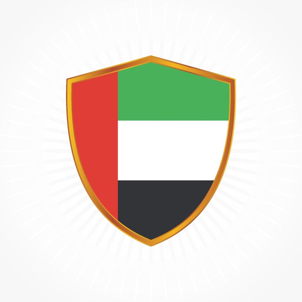 United Arab Emirates or UAE Flag Vector Design