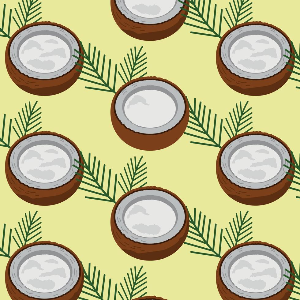 Pattern web pattern coconut background texture - Vector