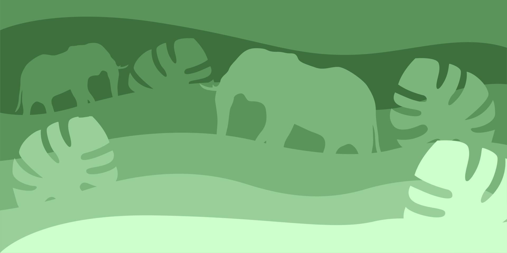 Background Vector Design, illustration vector animal in green, file format EPS.