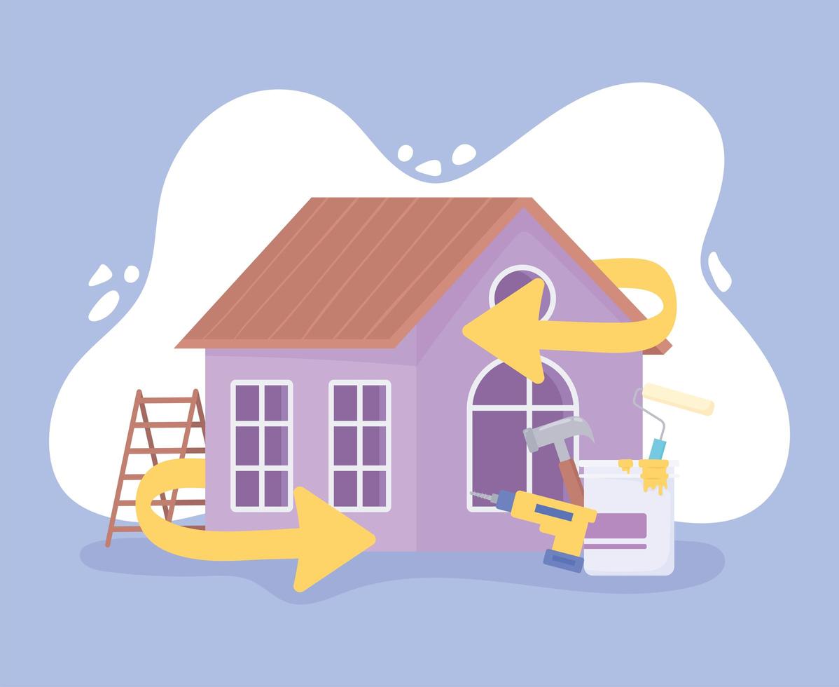 home improvement and renovation vector