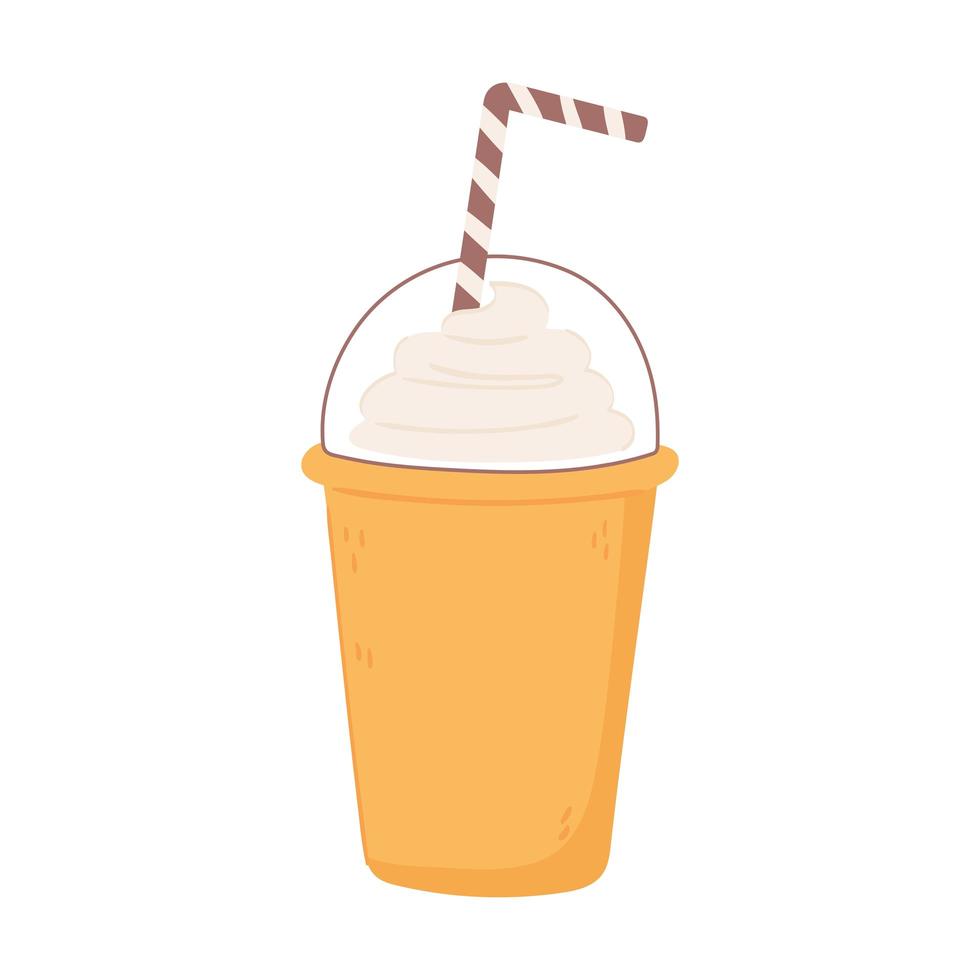 frappe coffee cup vector