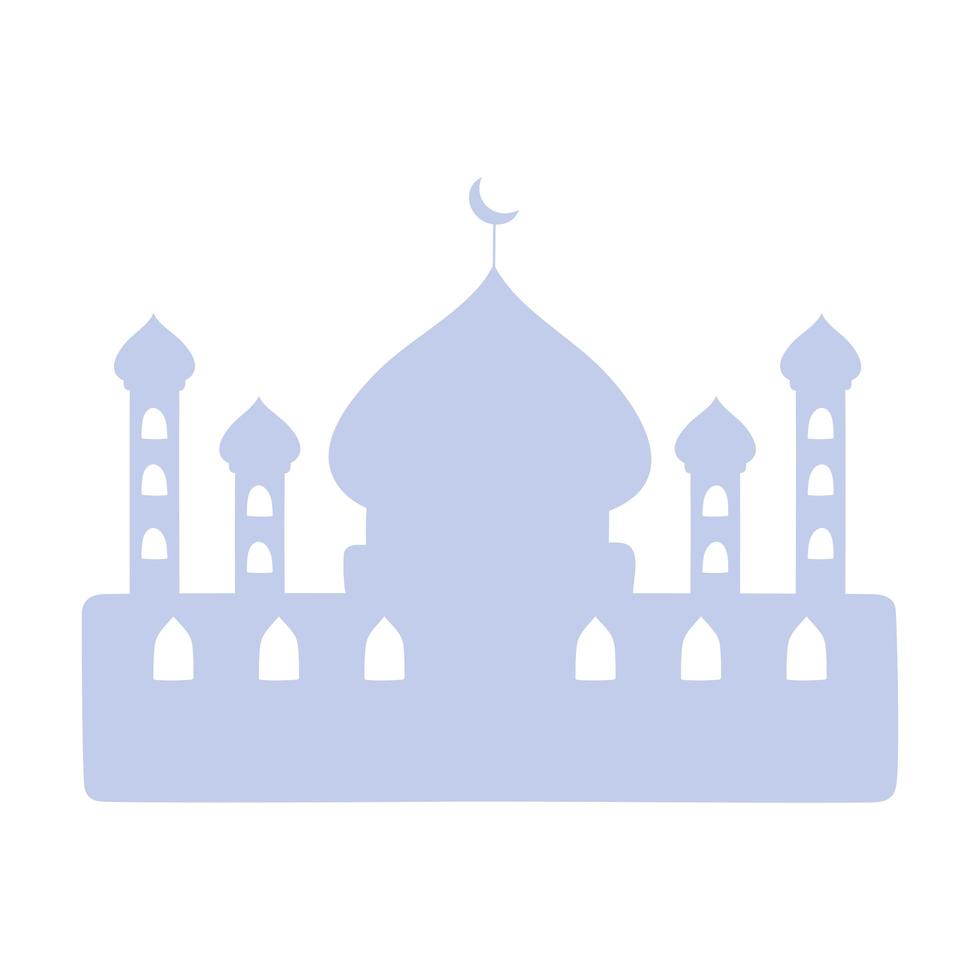 muslim mosque temple vector