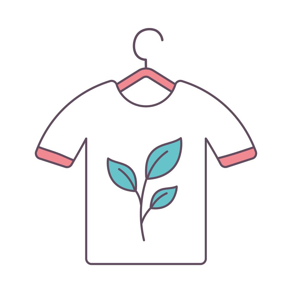 tshirt slow fashion vector