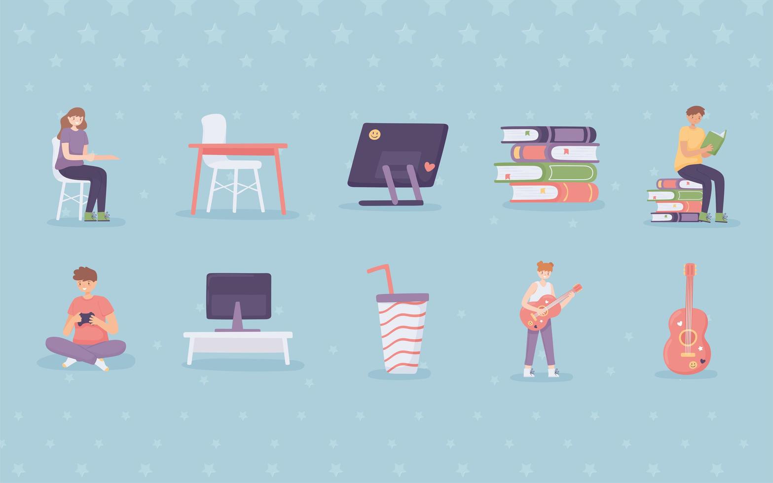 set people learning vector