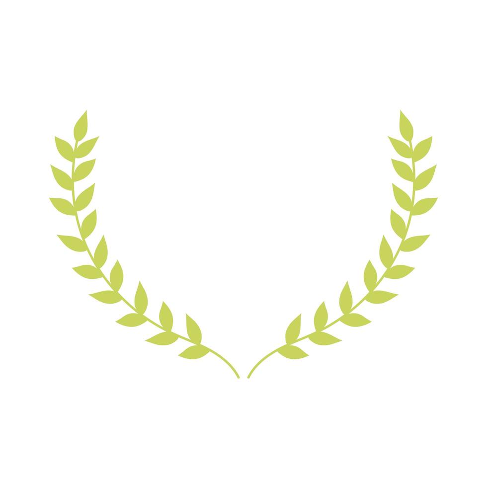 emblema de la rama de laurel vector