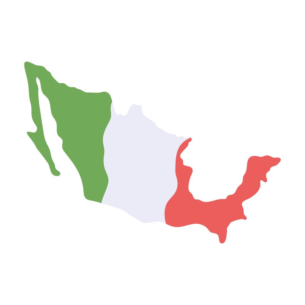 mexican map country vector
