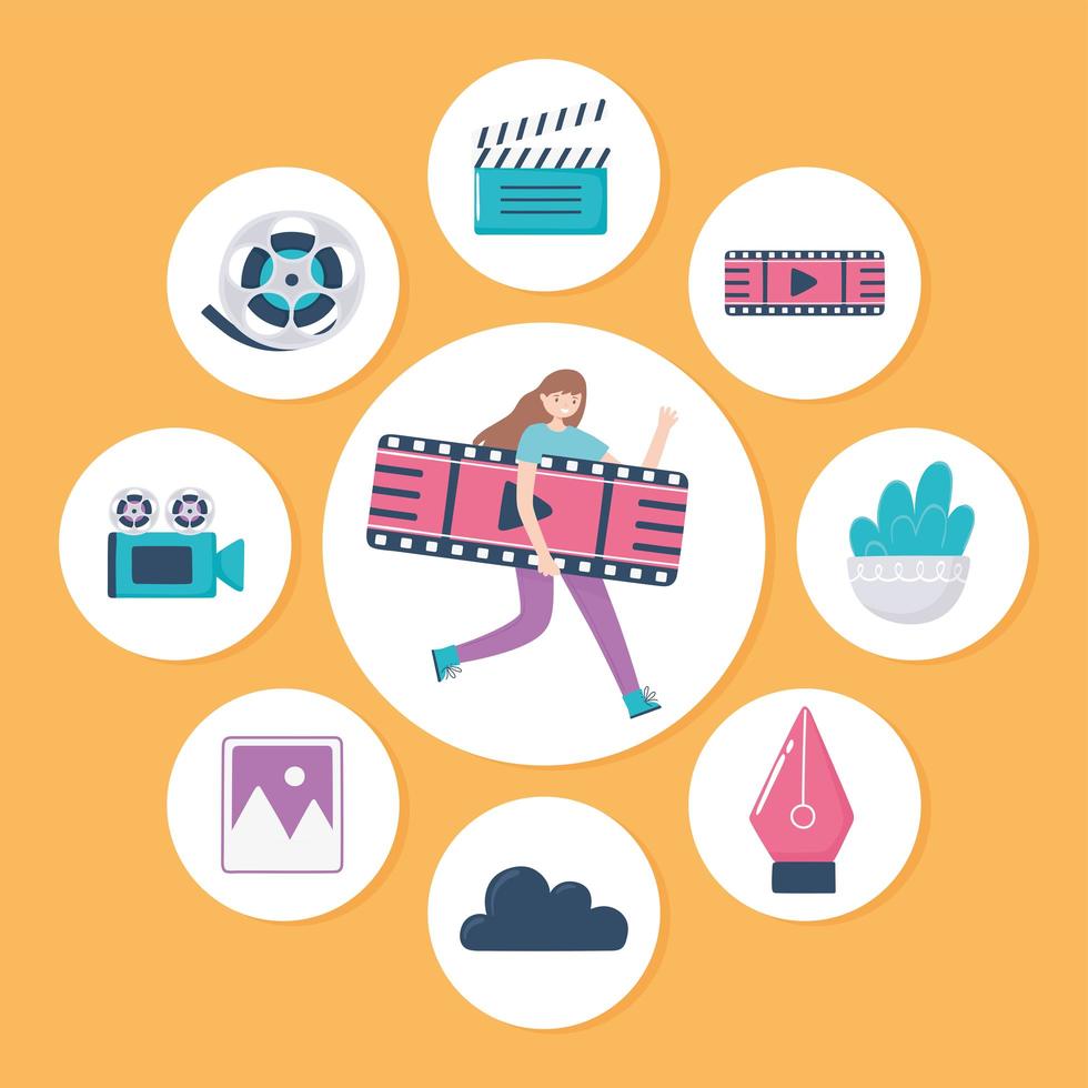 icons set motion design 3624345 Vector Art at Vecteezy