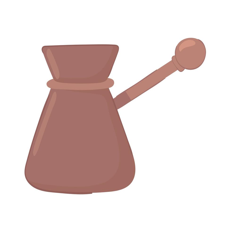 turkish cezve coffee vector