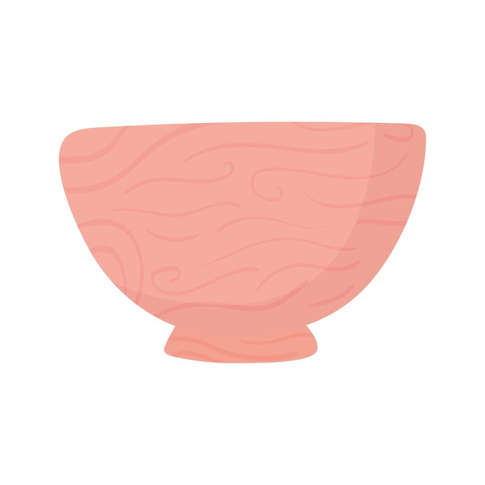 pink bowl decoration vector