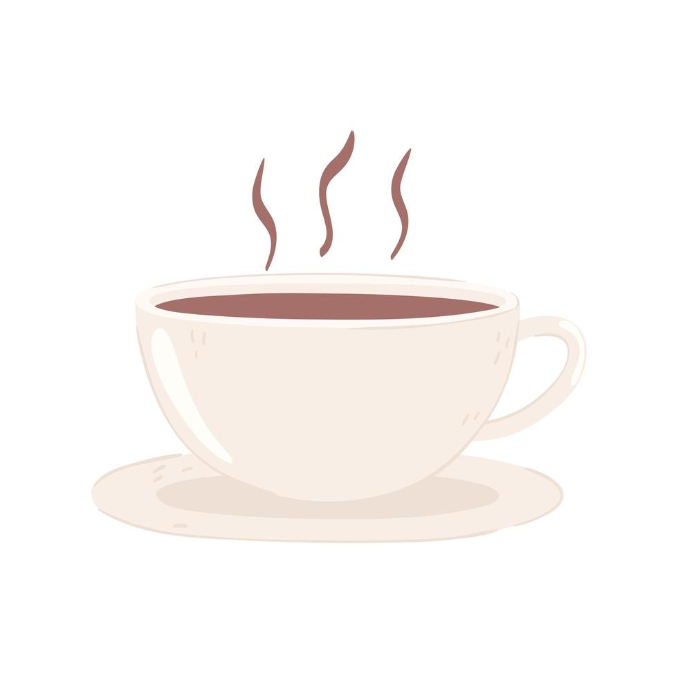 hot coffee cup vector