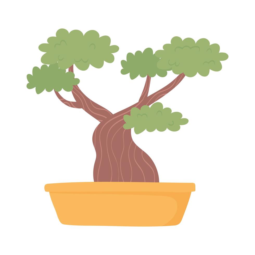 bonsai japonés vector