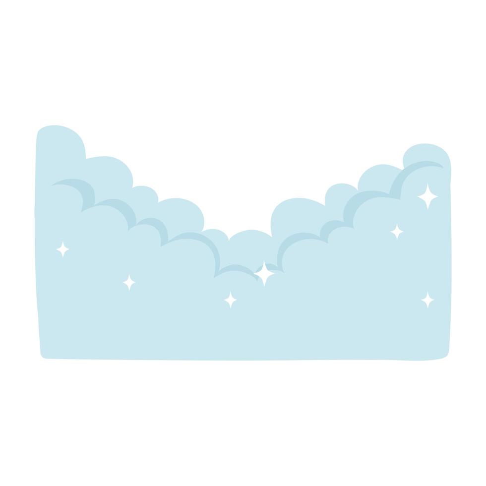 clouds bright decoration vector