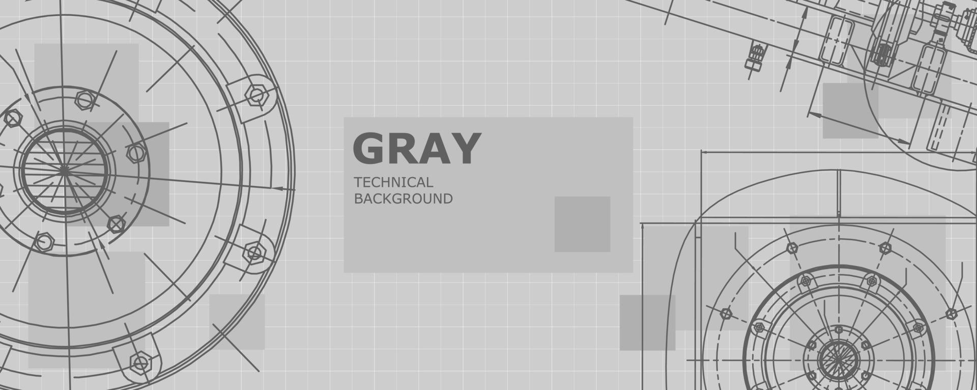 Instrument-making drawings. Engineering. Cover, flyer, banner vector