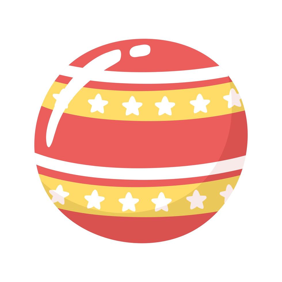 glossy ball toy vector
