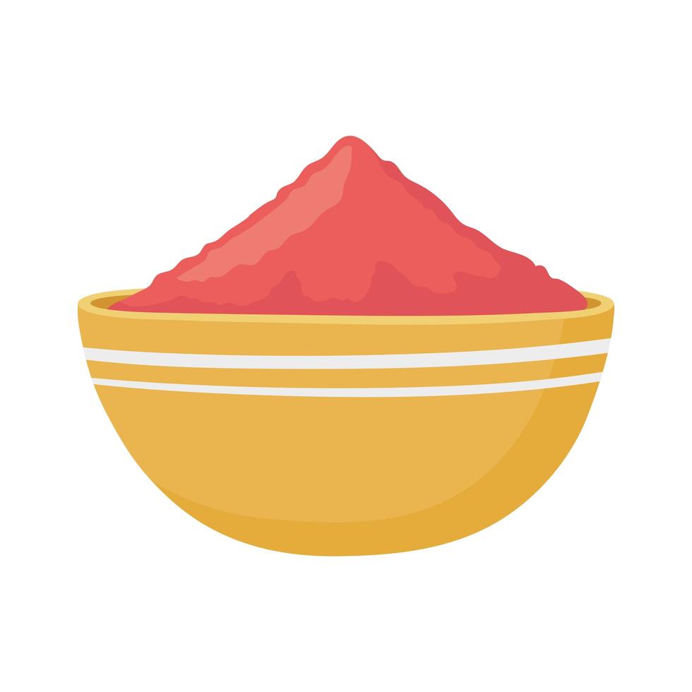 bowl with spices vector