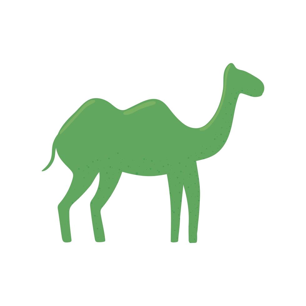 camello silueta verde vector