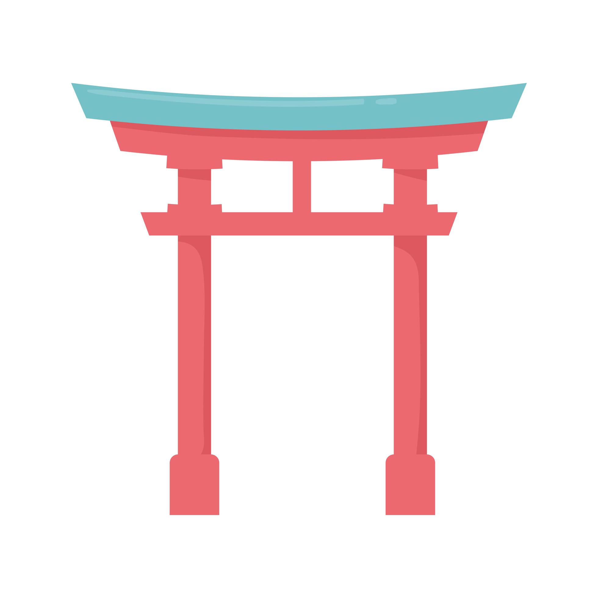 japanese gate landmark 3624740 Vector Art at Vecteezy
