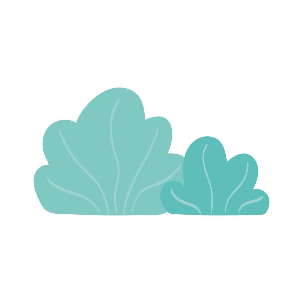 bushes nature foliage vector