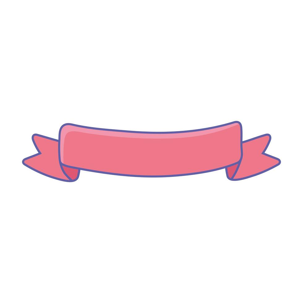 ribbon decoration ornament vector