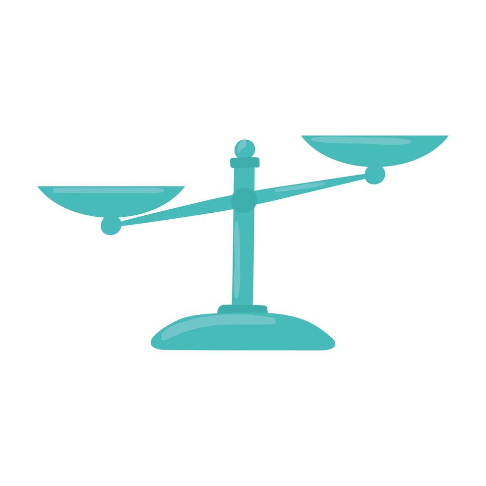 balance scale icon vector