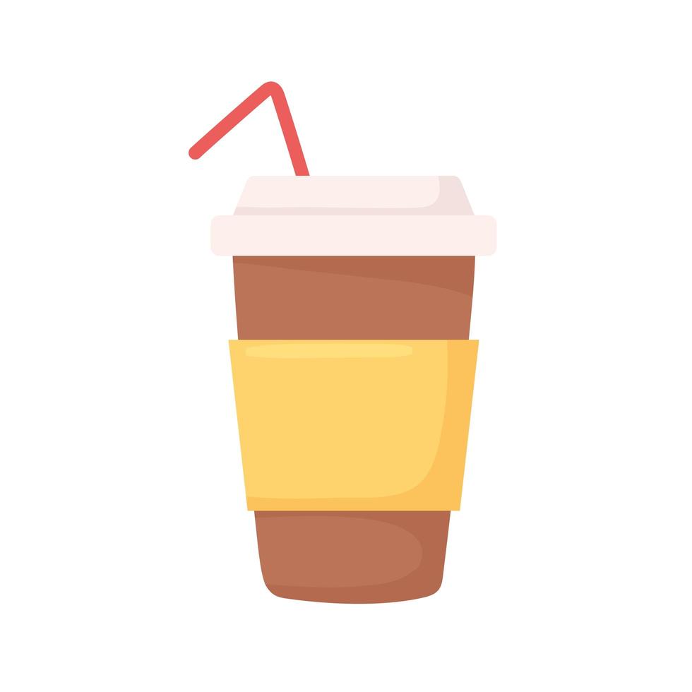 disposable coffee cup vector