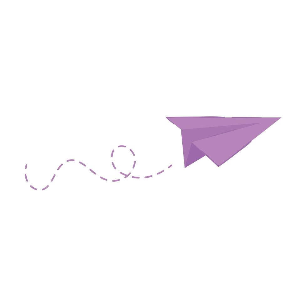 flying paper plane vector