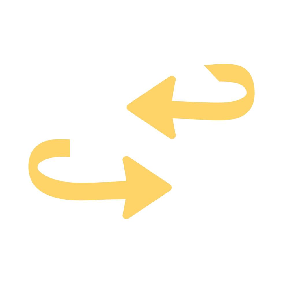 two way arrow vector