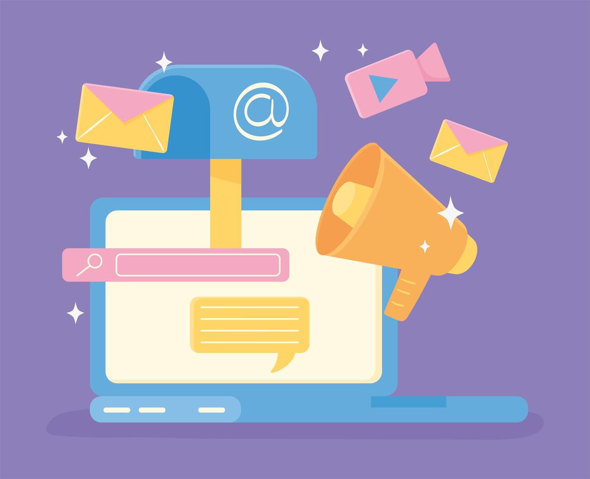 digital marketing strategy vector