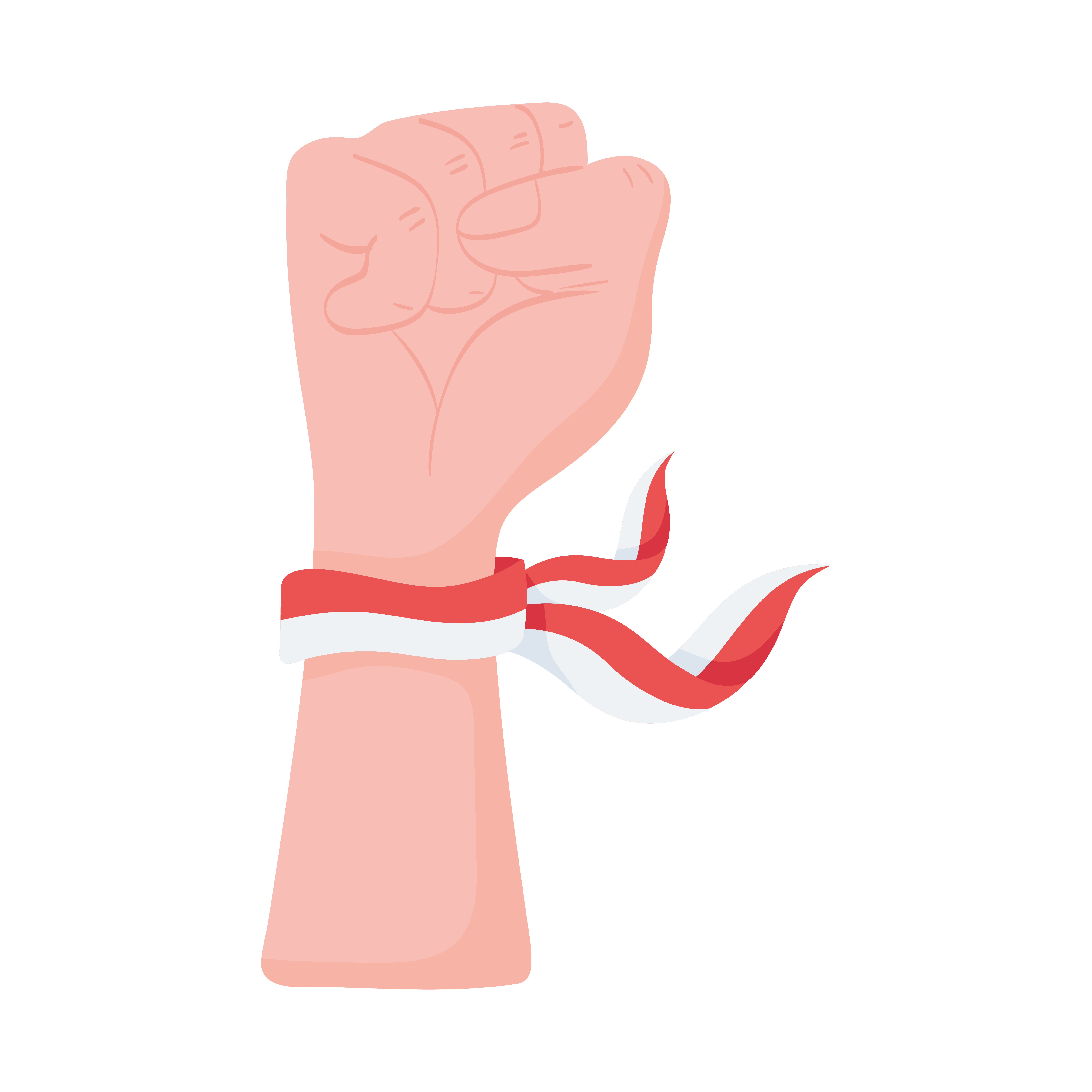 hand with indonesian flag 3624958 Vector Art at Vecteezy