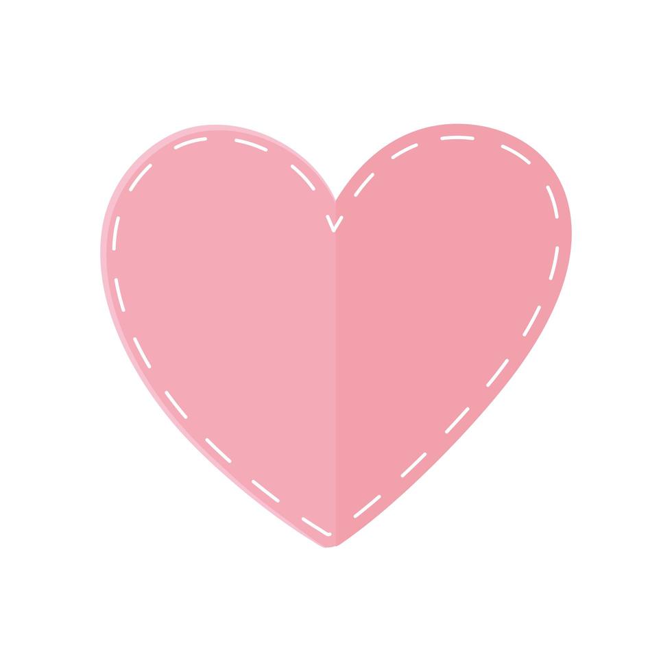 paper heart crafting vector