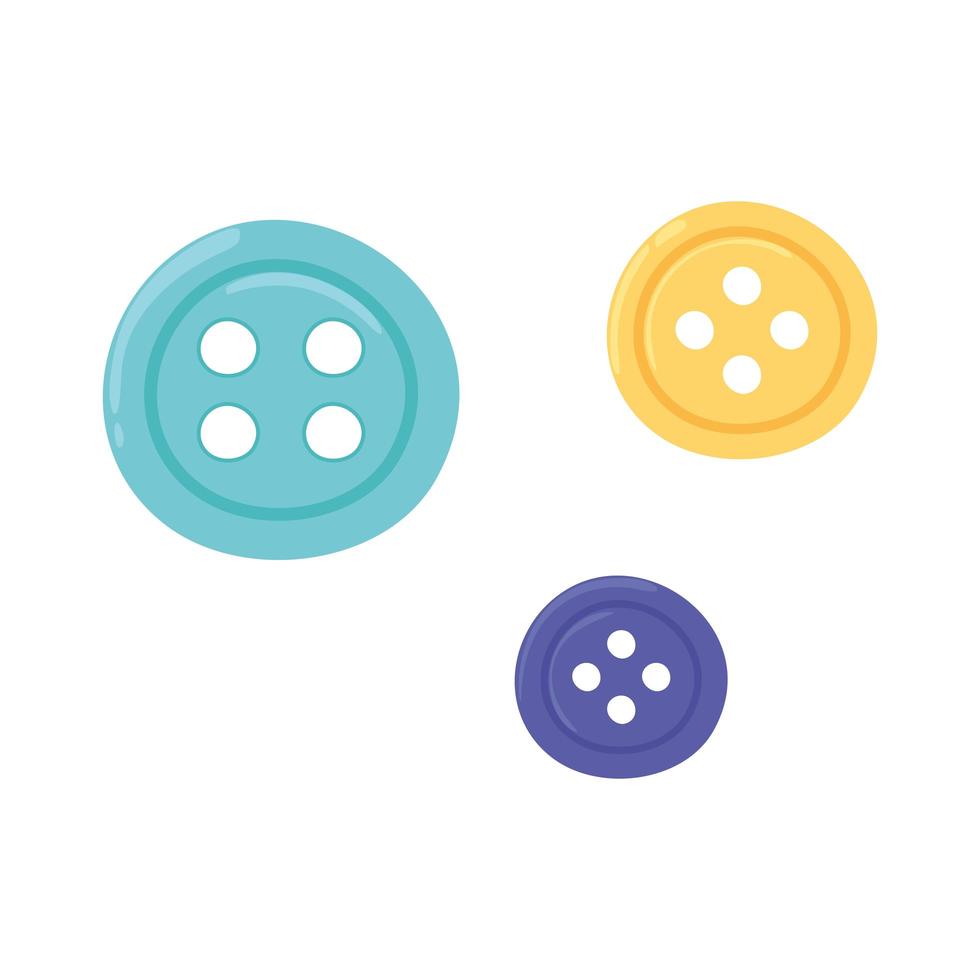 buttons for clothes vector
